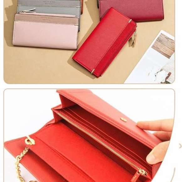 🔴Convert Your Wallet To Crossbody Bag- 1 Red Wallet Insert - 6.7”X 2.7” - Picture 3 of 3